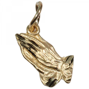 Praying Hands Charm Front