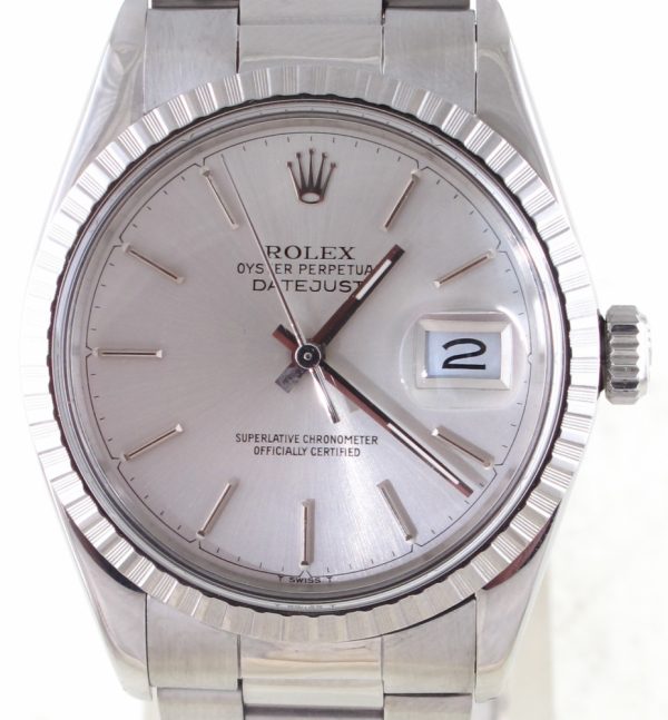 Pre-Owned Rolex Datejust (1988) Stainless Steel 16030 Front Close