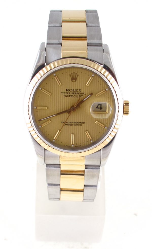 Pre-Owned Rolex Datejust (1991) Two Tone 36MM 16233 Front