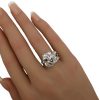 Retro .24 ctw Diamond Ring in 14K White Gold hand