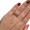 Yellow Gold Stackable Ring Hand