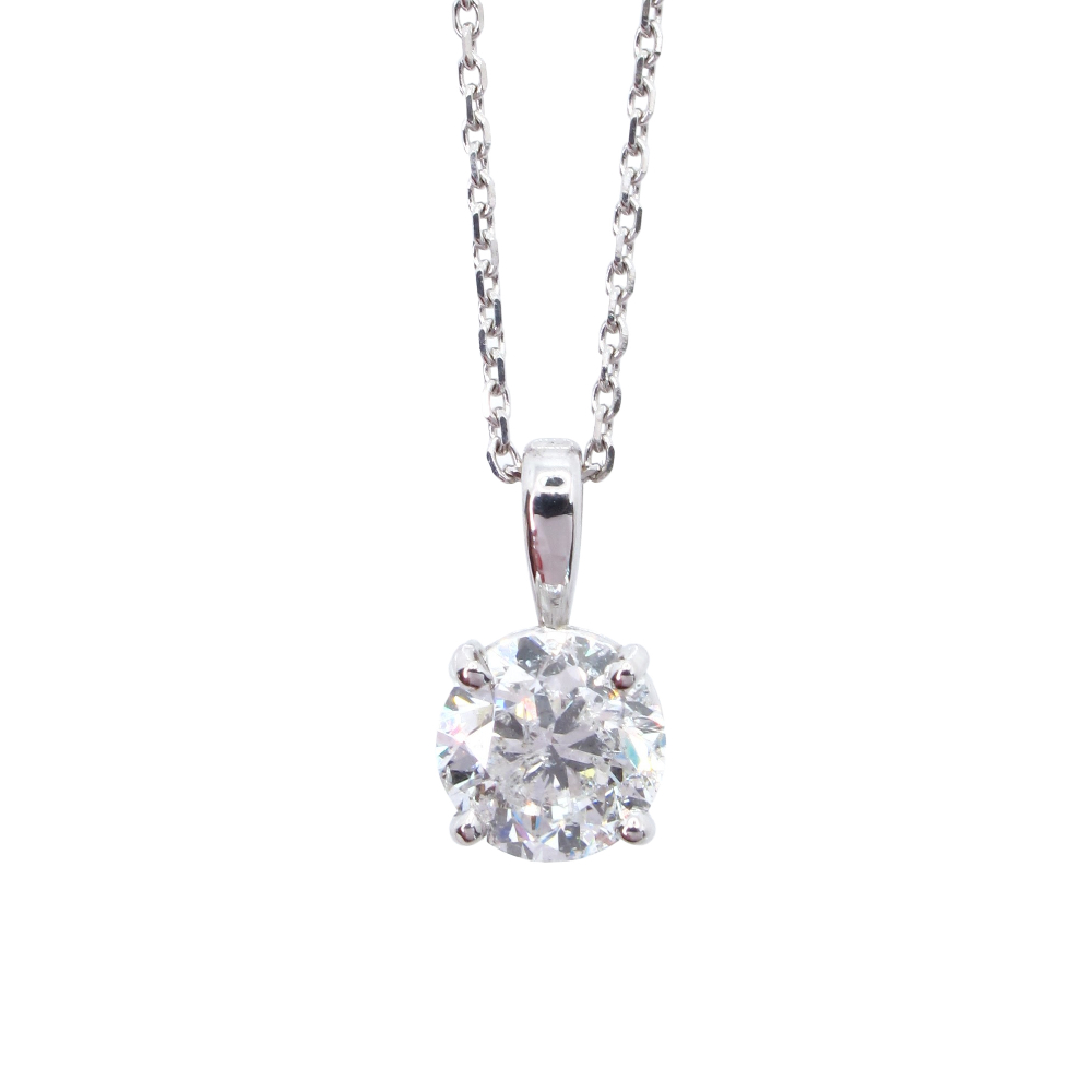 Round Solitaire Necklace – Eclat by Oui