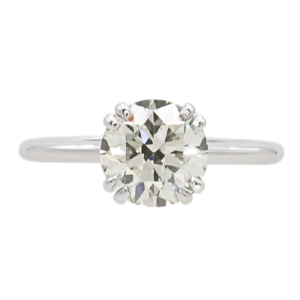 1.79ct Round Brilliant Diamond Solitaire Engagement Ring 14K White Gold side (2)