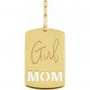 Girl Mom Pendant Yellow Gold