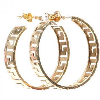 Stainless Steel Polished 20mm Textured Hoop Earrings 29x2mm Wide-Hoop Earring Fo