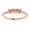 Mothers Birthstone Ring Rose Gold