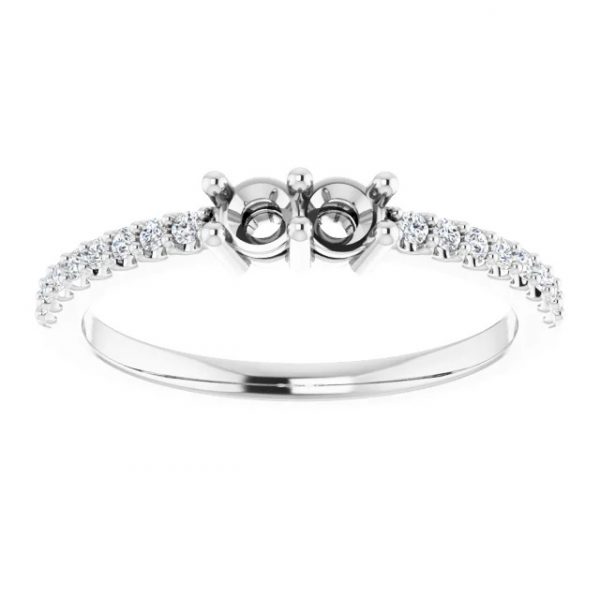 Mothers Birthstone Ring White Gold