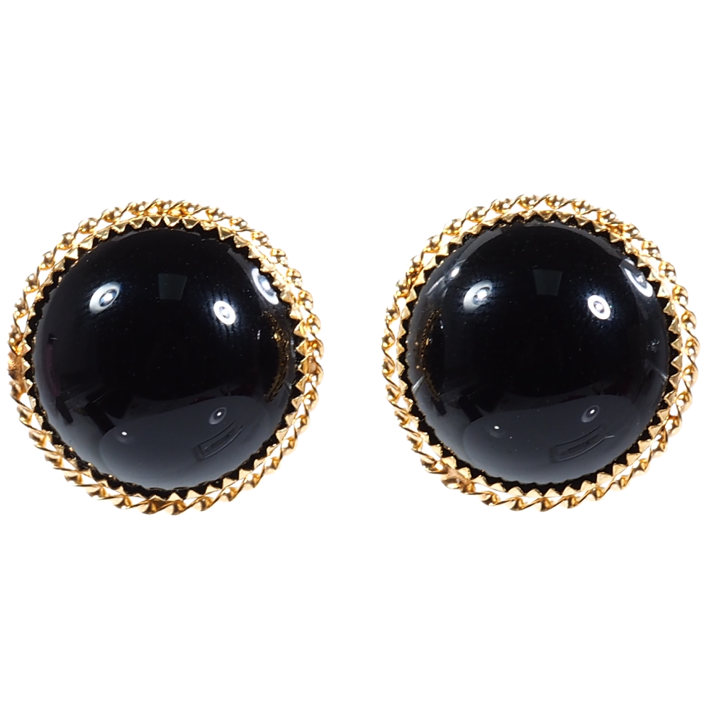 Buy Onyx Stud Earrings in 14K Yellow Gold Online | Arnold Jewelers