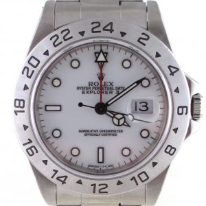 Pre-Owned Rolex Explorer II (1995) Stainless Steel 16570 Front Close