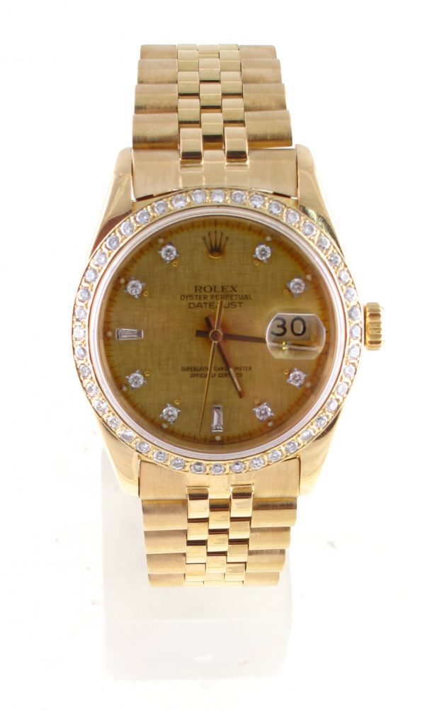 Pre-owned Rolex Datejust(1983) 18k Yellow Gold 16018 Front