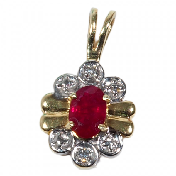 Ruby Pendant Front