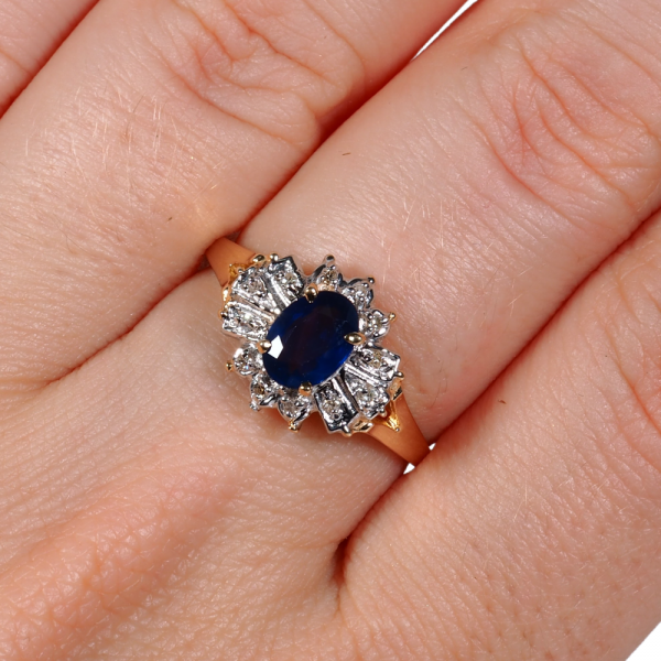 Sapphire Ring Hand