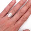 1 carat Marquise Halo Engagement Ring GIA Hand