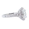 1 carat Marquise Tapered Halo Side