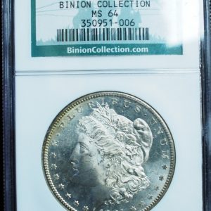 1881-S Morgan Dollar Binion Collection MS64 Toned