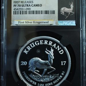 2017 South Africa Krugeraand Silver Proof PF70 NGC (1)