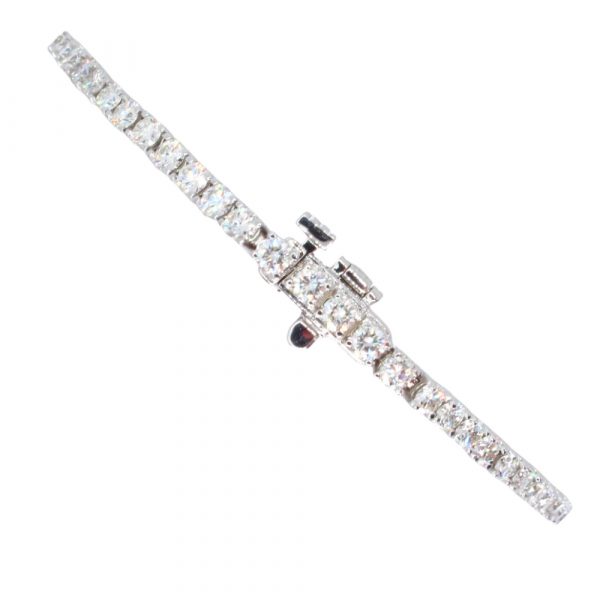 3 carat Diamond Tennis Bracelet White Gold Clasp