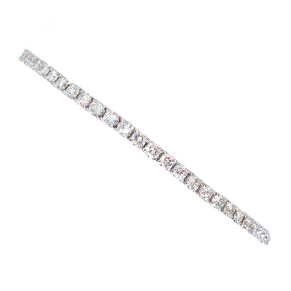 3 carat Diamond Tennis Bracelet White Gold Front