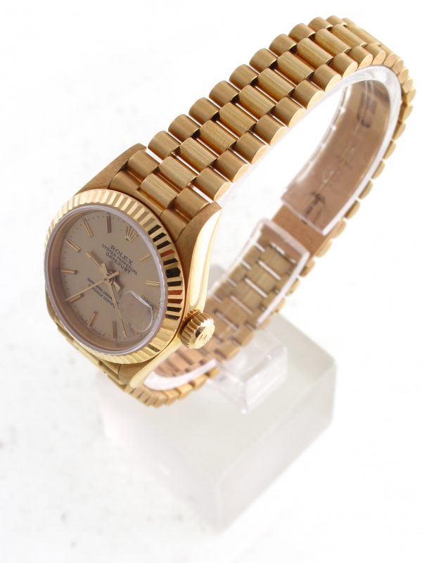 Pre-Owned Ladies Rolex Presidential (1988) 18kt Yellow Gold Model 69178 Right