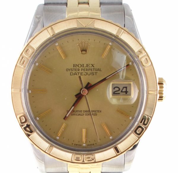 Pre-Owned Rolex Datejust Thunderbird (1985) Two Tone 16253 Front Close