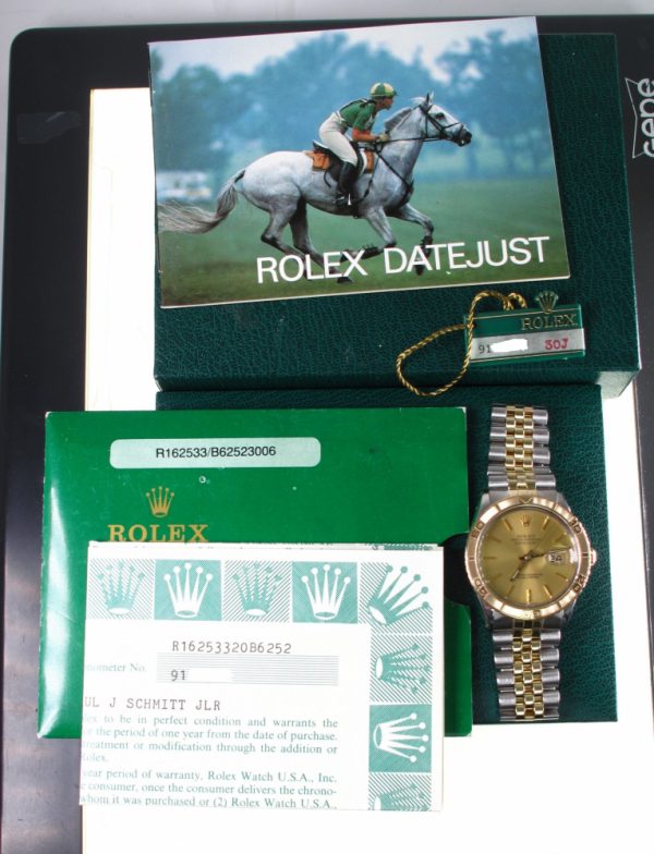 Pre-Owned Rolex Datejust Thunderbird (1985) Two Tone 16253 b and p