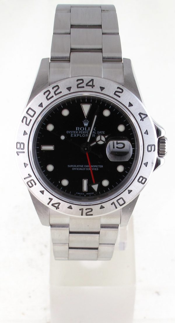 Pre-Owned Rolex Explorer II (2007) Stainless Steel 16570 Front