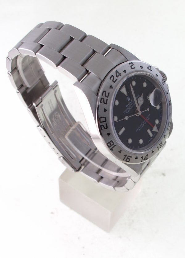 Pre-Owned Rolex Explorer II (2007) Stainless Steel 16570 Left