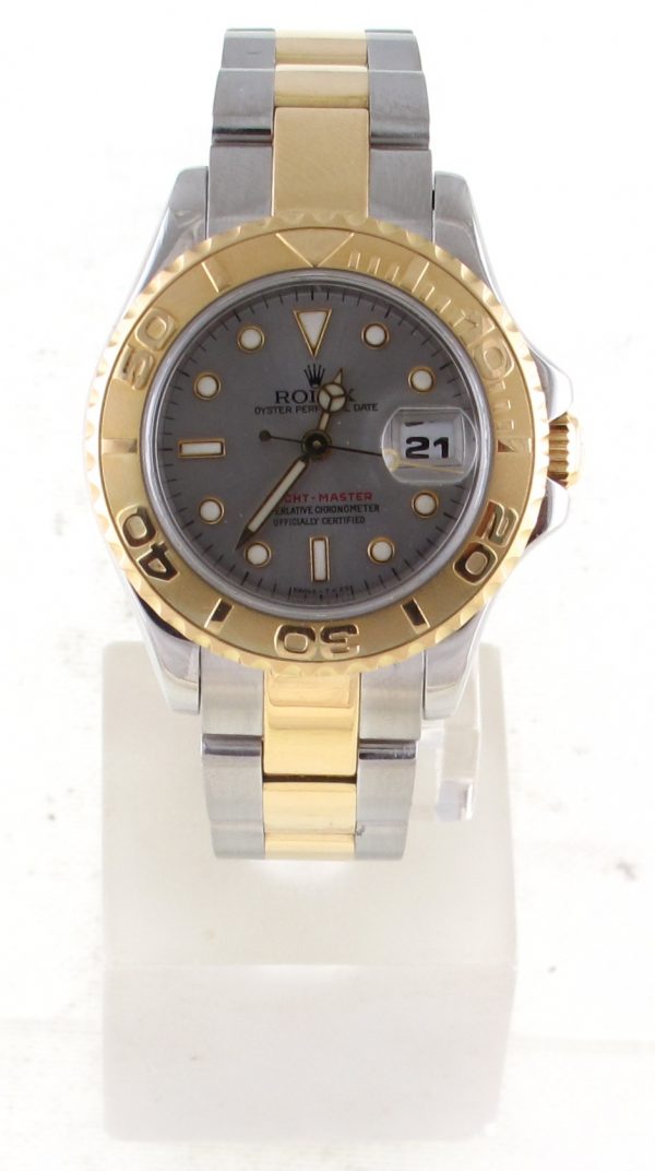 Pre-Owned Rolex Yachtmaster SlateGrey Dial (1997) Two Tone #69623 Front