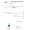 2 carat Colombia Emerald Necklace GIA