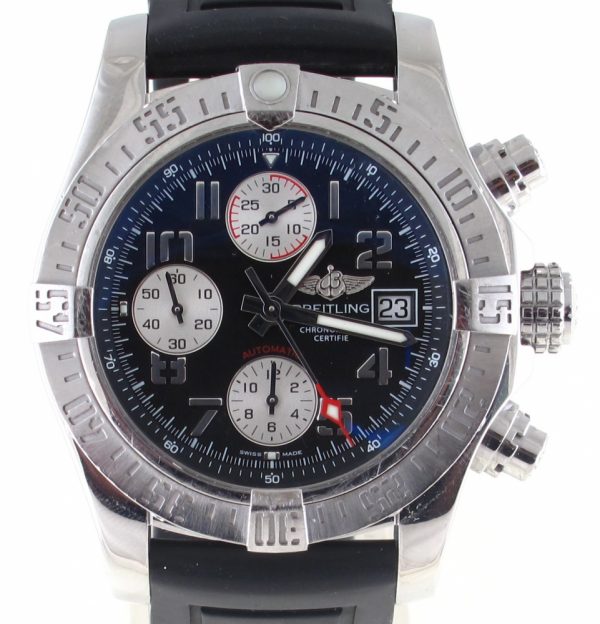 Pre-Owned Breitling Avenger 2 (Circa Early 2010) Stainless Steel A13381 Front Close