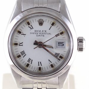 Pre-Owned Rolex Date (1979) Stainless Steel 6916 Front Close
