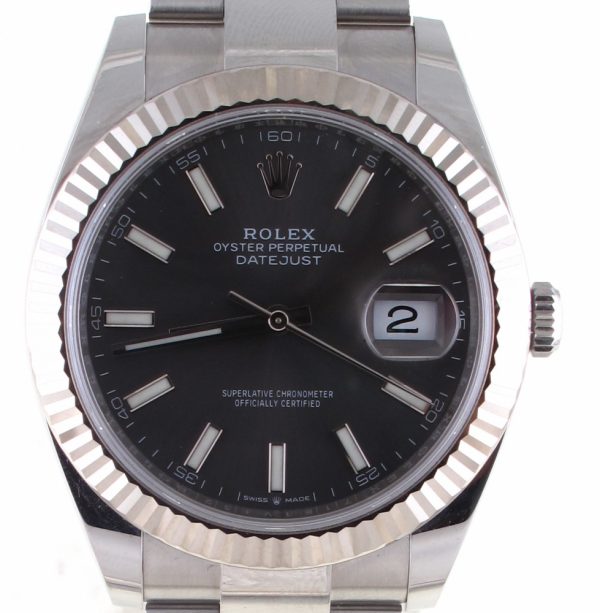 Pre-Owned Rolex Datejust Unpolished (2020) Stainless Steel#126334 Front Close