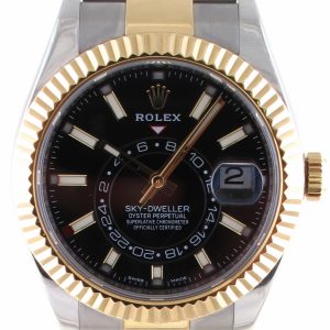 Pre-Owned Rolex Two Tone Sky-Dweller (2019) 326933 Front Close