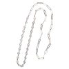 Diamond by the Inch Paper Clip Chain Necklace Full