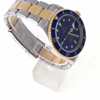 Pre-Owned Rolex Submariner (2003) Two Tone Model 16613 Left