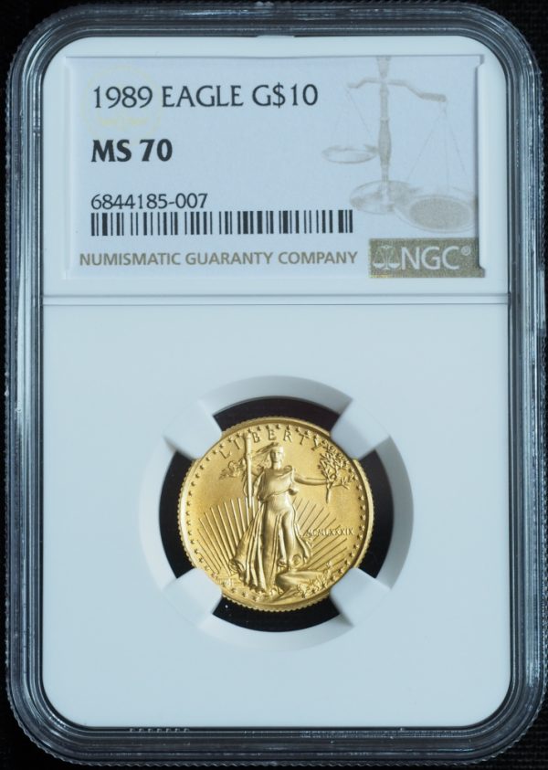 1989 $10 Gold American Eagle MS70 NGC