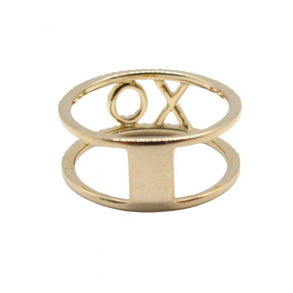 Buy XO Diamond Open Shank Ring 14k Yellow Gold .17ctw Online Arnold
