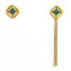 Katerina Marmagioli Ancient Emerald Gold Earrings