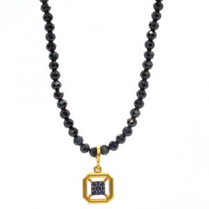 Katerina Marmagioli Strength Ancient Sapphire and Spinel Gold Necklace