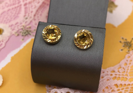 November Birthstone Citrine earrings