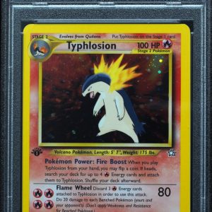 1st Edition Typhlosion 18/111 Neo Genesis Holo Pokemon Card PSA 9 Mint
