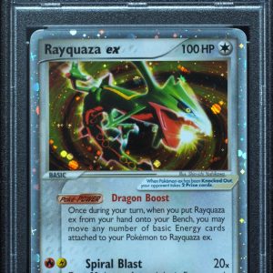 2005 Rayquaza EX 102/107 EX Deoxys Holo Pokemon Card PSA 9 Mint