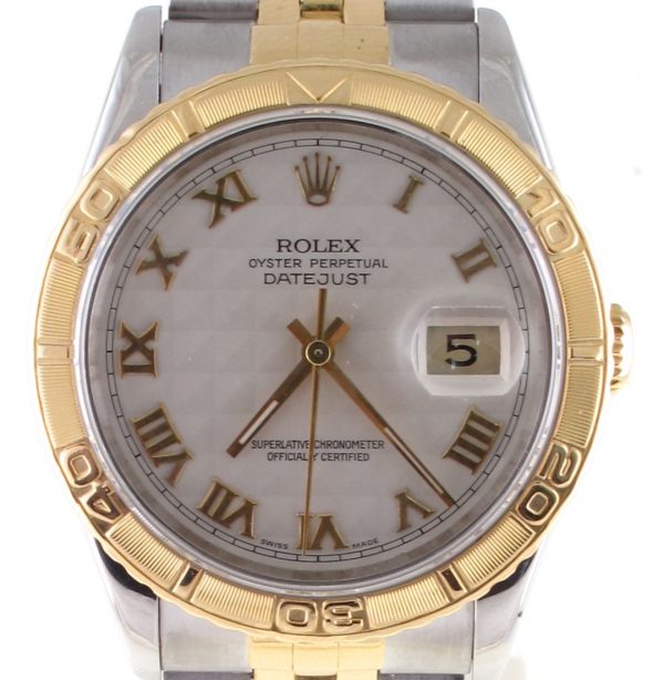 Pre-Owned Rolex Datejust Thunderbird (1990) Two Tone 16233 Front Close