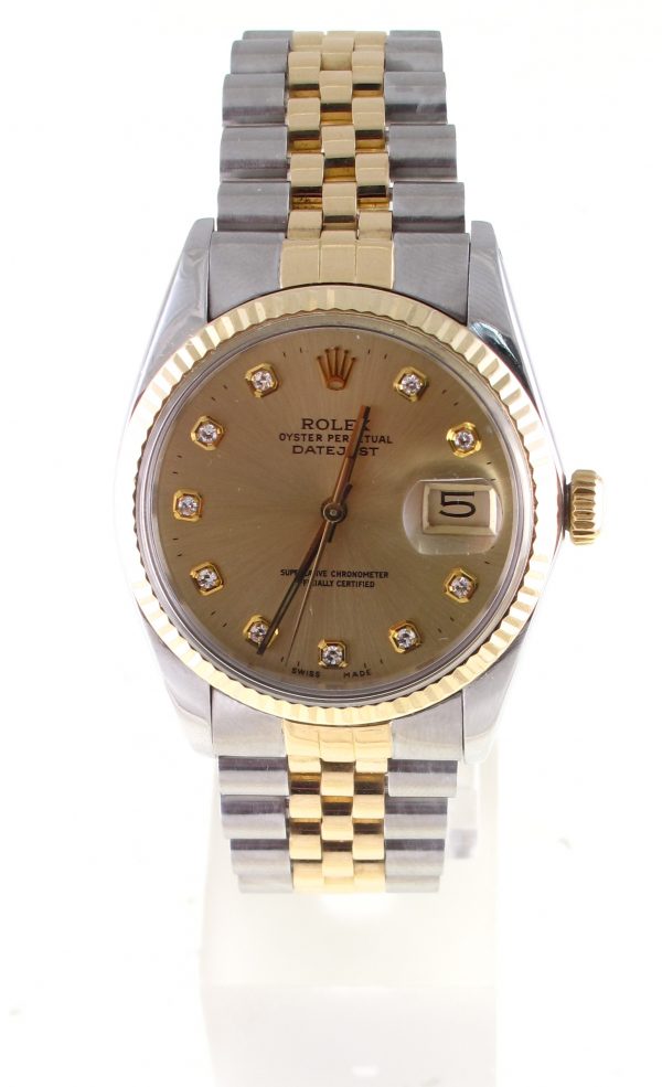 Pre-Owned Rolex Two Tone Datejust (1982) 16013 Front