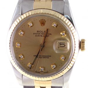 Pre-Owned Rolex Two Tone Datejust (1982) 16013 Front Close
