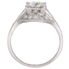 1.12ctw Old European Diamond Edwardian Engagement Ring GIA Platinum profile