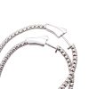 2 Carat Diamond Inside Out Hoop Earrings White Gold Clasp