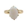 2 carat opal solitaire gold ring