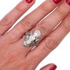 Art Deco 1920's .75 carat Sapphire Diamond Ring Worn
