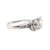 Art Deco Toi et Moi 1.50 carat Diamond Ring White Gold Side